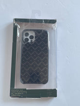 Load image into Gallery viewer, Kate Spade iPhone 12 and 12 Pro Case Black Glitter Spade Flower Hardshell Case**