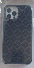 Load image into Gallery viewer, Kate Spade iPhone 12 and 12PRO Glitter Spade Flower Hardshell Black Case **