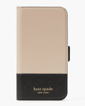 Load image into Gallery viewer, Kate Spade Spencer iPhone 13 ProMAX Leather Magnetic Wrap Folio Protective Case