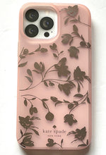 Load image into Gallery viewer, Kate Spade iPhone 12 and 12 PRO Case Pink Floral Magsafe Hardshell Bumper Case