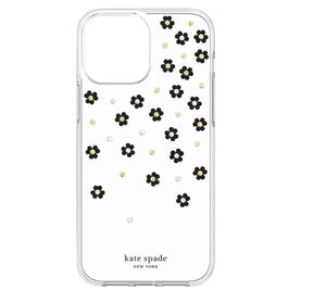 Kate spade 13 Pro Max Case Protective Shock Resistant Bumper Scattered Flowers 6.7"
