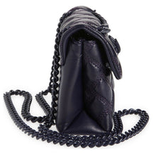 Load image into Gallery viewer, Kurt Geiger Crossbody Womens Purple Mini Kensington Drench Quilted Leather Bag