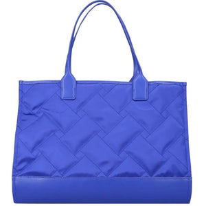 Kurt Geiger Women’s Tote Bag Quilted Recycled Top Zip Expandable Blue Shopper