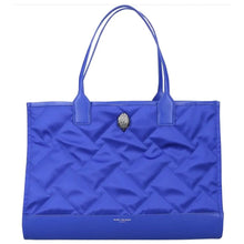 Load image into Gallery viewer, Kurt Geiger Women’s Tote Bag Quilted Recycled Top Zip Expandable Blue Shopper