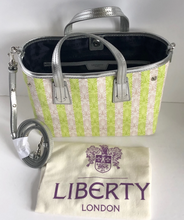 Load image into Gallery viewer, Liberty London Crossbody Women’s Mini Marlborough Top Handle Iphis Stripe Bag