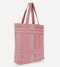 Load image into Gallery viewer, Liberty London Tote Womens Large Pink Shoulder Bag Canvas Jacquard Book Bag