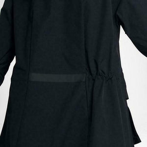 Nike Women’s Parka Hooded Packable Black Water Resistant Midi Jacket - Small