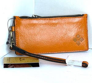 Patricia Nash Women’s Almeria Credit Card RFID Slim Leather Wallet Wristlet, Yellow
