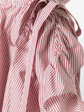 Load image into Gallery viewer, Robert Rodriguez Shirt Womens Small Red Off the Shoulder Ruffle Stripe Cotton Top