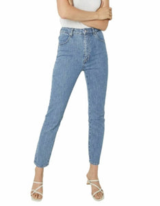 Rolla’s Women’s East Coast Ankle High Rise Stretch Skinny Jeans, Bondi Blue - 29
