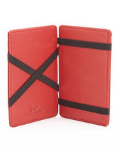 Load image into Gallery viewer, Royce New York Card Wallet Mens Magic Bifold 4-Sided Red Leather Slim , NIB