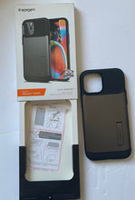 Load image into Gallery viewer, Spigen iPhone 12 PRO MAX Case Slim Armor Back Cover Kickstand, Gun Metal 6.7in