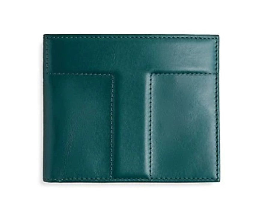 Ted Baker Wallet Mens RFID Green Leather Bifold Slim Billfold Boxed