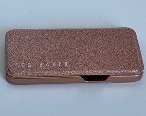 Ted Baker iPhone 13 PRO Folio Protective Case Glitter Rose Gold Mirror Womens