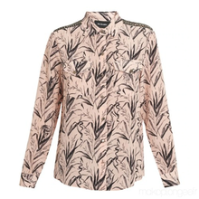 Load image into Gallery viewer, The Kooples Long sleeve silk floral beaded shirt for women