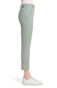 Theory Women's stretch wool straight Leg cropped Pant in size 12