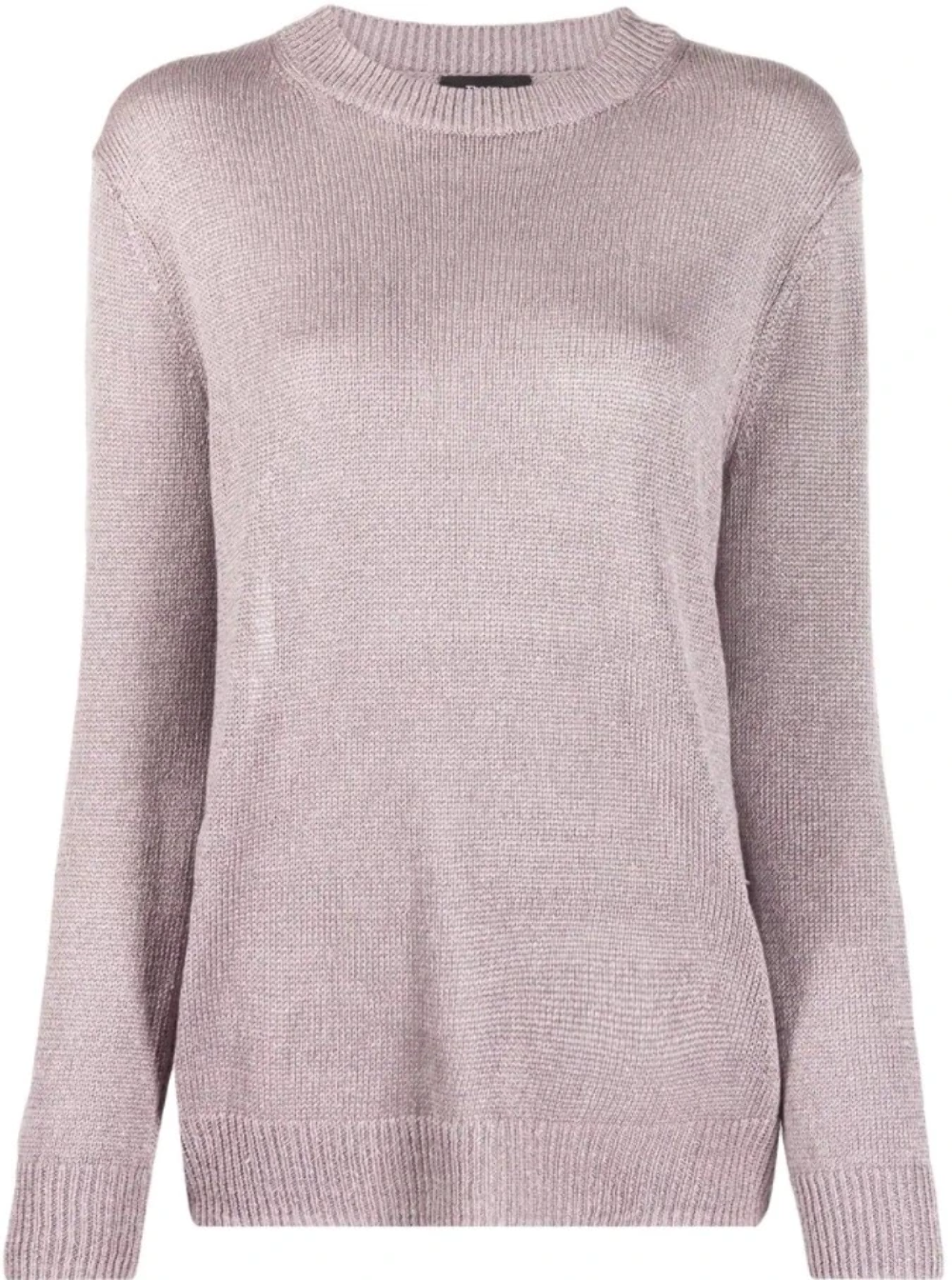 Theory Sweater Womens Large Pink Crewneck Linen Blend Relaxed Layering Top