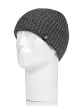 Load image into Gallery viewer, Heat Holders Men’s Fine Rib-Knit Thermal Insulated Beanie Hat Toque, O/S