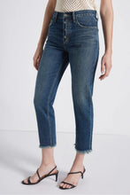 Load image into Gallery viewer, Current/Elliott Women’s Exposed Button Fly Vintage Cropped Jeans, Bermuda - 27