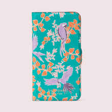Load image into Gallery viewer, Kate Spade iPhone 11 PRO Bird Jungle Party Magnet Wrap Folio Protective Case