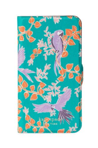 Kate Spade iPhone 11 PRO Bird Jungle Party Magnet Wrap Folio Protective Case
