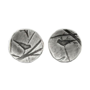 Andree Chenier Women's Bird Sterling Silver Stud Earrings - Hand-Crafted Recycled - Luxe Fashion Finds