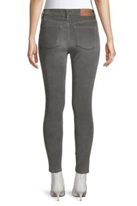 Madewell Women's 10" High-Rise Corduroy Skinny Stretch Jeans, Grey - Luxe Fashion Finds