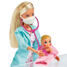 Load image into Gallery viewer, Simba Toys Steffi Love Baby Doctor Pediatrician Doll &amp; Sick Baby + Accessories NIB - Luxe Fashion Finds
