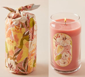 Anthropologie Eden Illume 4 X 52 HR Soy Blend Wrapped Glass Candle, 4 Scents