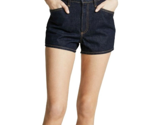 Rag & Bone/JEAN Womne's Ellie Western Style Dark Blue Denim Mini Shorts – 31. - Luxe Fashion Finds