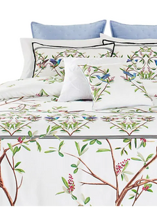 Ted Baker Duvet Cover Set King 3-Piece108x96 Floral White Cotton Highgrove