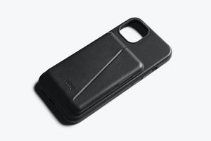 Bellroy iPhone 13 Black Leather MagSafe Mod Case & Wallet Kickstand 2-Piece Set