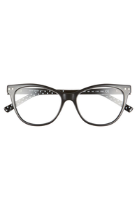 Kate Spade Johnesha Polkadot Cat Eye Black Reading Glasses, +1.50 / +2.00