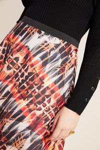 Anthropologie Women’s Bhanuni Kaleidoscope Lightweight Maxi Full Skirt, Plus 1X - Luxe Fashion Finds