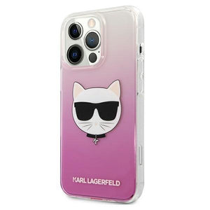 Karl Lagerfeld iPhone 13 Case Pink Iconic Choupette CAT Hard Bumper NIB