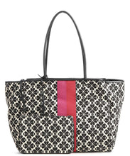 Load image into Gallery viewer, Kate Spade Womens Everything Large Tote Spade Flower Jacquard Stripe w Wristlet