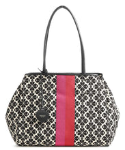 Load image into Gallery viewer, Kate Spade Womens Everything Large Tote Spade Flower Jacquard Stripe w Wristlet