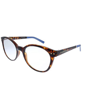 Kate Spade Women's Kaylin Cat Eye Round Tortoise Shell Reading Glasses, +1.50