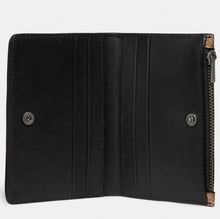 Load image into Gallery viewer, Coach Zip Snap Wallet Mens Bifold Black Signature Canvas Card Case 68303