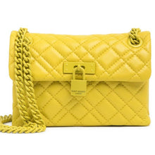 Load image into Gallery viewer, Kurt Geiger Crossbody Womens Lime Mini Brixton Quilted Leather Shoulder Bag