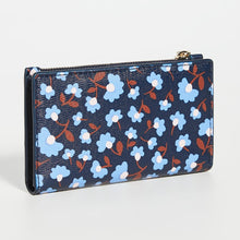 Load image into Gallery viewer, Kate Spade Women’s Spencer Party Floral Small Slim Bifold Blue ID Wallet - Luxe Fashion Finds