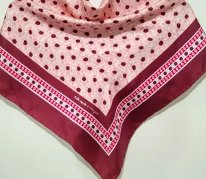 Kate Spade Women's Square Floral Moroccan Tile Silk 33 x 33in Pink Scarf